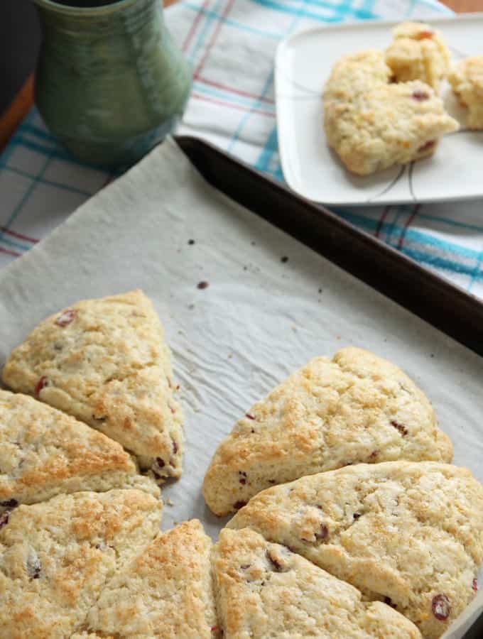 Cranberry Ginger Cream Scones