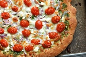 Pesto Veggie Pizza