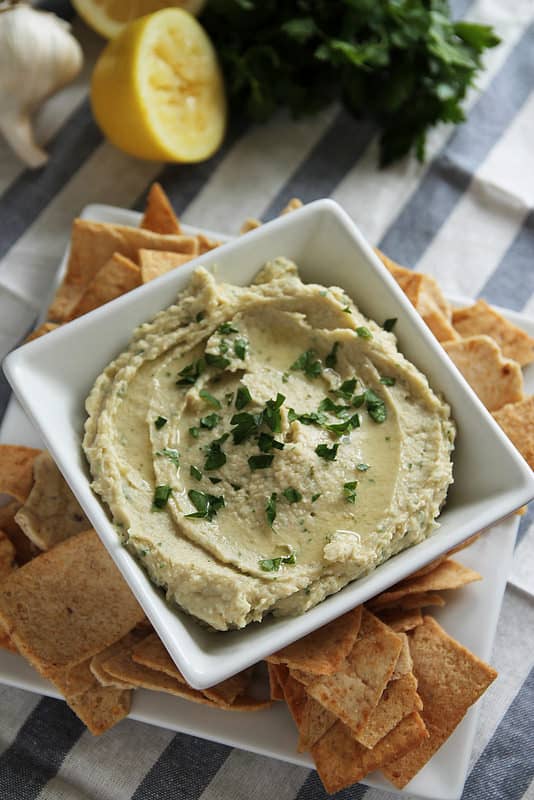 Roasted Garlic Parmesan White Bean Dip Stephie Cooks 8964