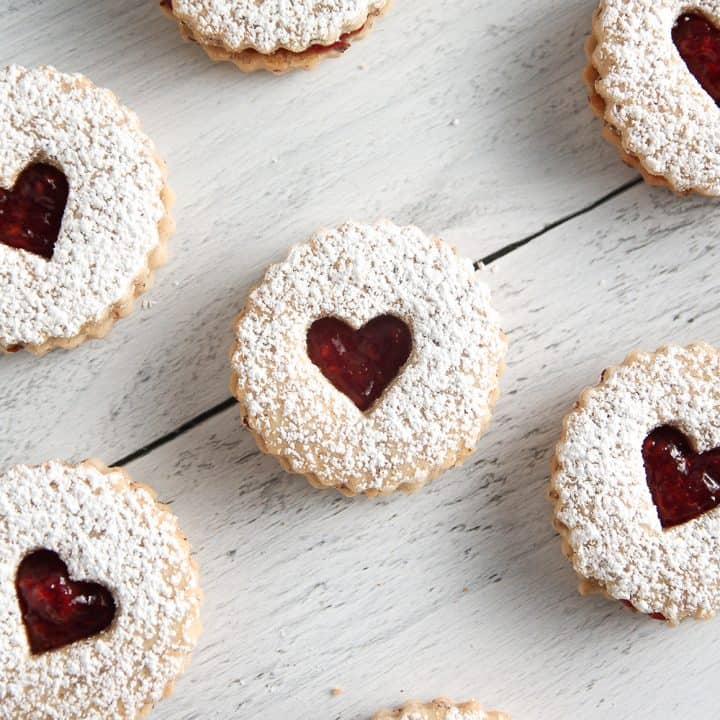 Raspberry Linzer Cookies | Stephie Cooks