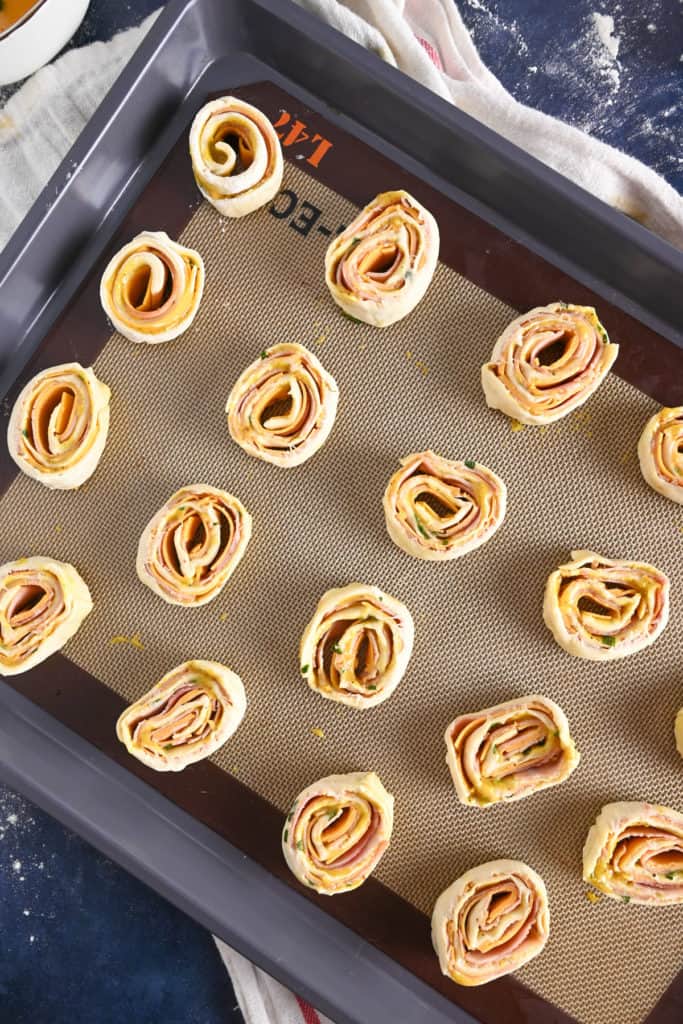 Hot Ham and Cheese Pinwheels | Stephie Cooks